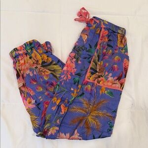Zimmermann Floral Kids Bottoms - Blue and Pink